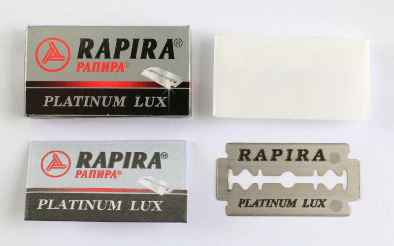 Balíček žiletek Rapira Platinum Lux